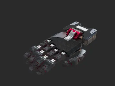 hand robotic scifi part vol4 3D model