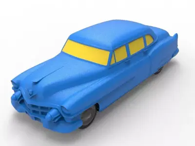 Cadillac 75 sedan 1953 Classic Car 3D print model