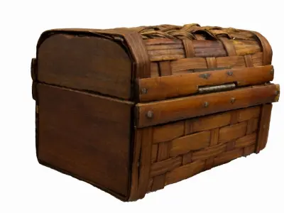 Antique Chest Low-poly 3D model