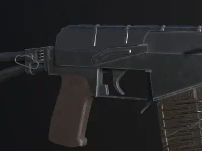 ASVal Weapon  Free low-poly 3D model