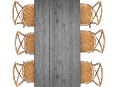 Dining set 10 3D model