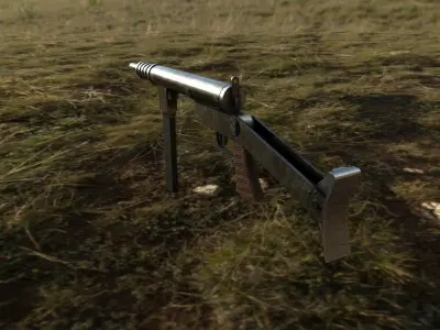 Blyskawica SMG - Shooter Weapon Low-poly 3D model