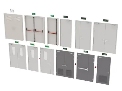 Industrial Doors 3D model purchase