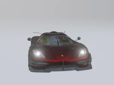 koenigsegg one Free low-poly 3D model