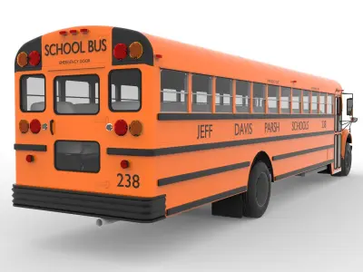 Ward Amtran School Bus 3D model