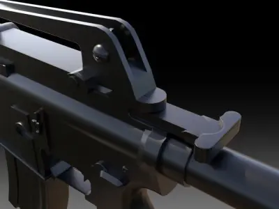 T91 Assault Rifle 3D model
