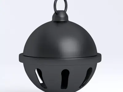 Jingle bell black 3D model