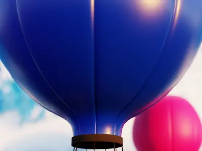 Hot Air Ballon 3D model
