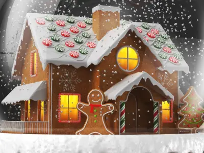 Detailed Snow Globe 02 3D model