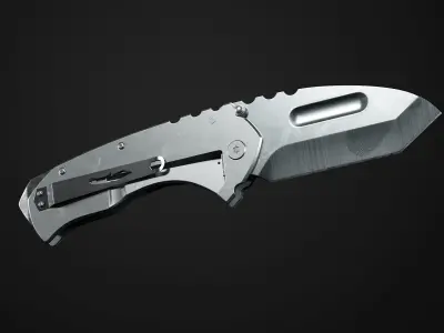 Tactical Folding Knife TFK01 Low-poly 3D model