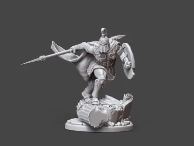 Greek - Achille II - 35mm scale 3D print model