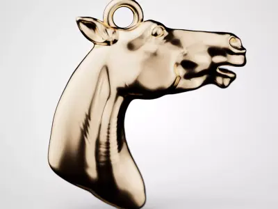 PACK HORSE PENDANT 3D print model