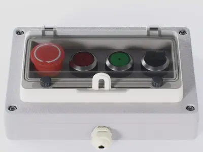 Industrial Control Panels Vol 01 5 Assets PBR 2K 3D model