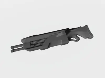 Firearms from future 3D print model