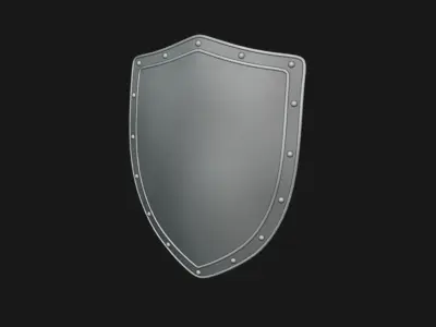 Medieval Sheild Low-poly 3D model