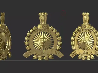 Indian Police Military Navy Air Force CAST Safe Plaque Plate 3D print model