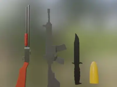 SHOTGUN - POMPALI TUFEK-BICAK 3D model