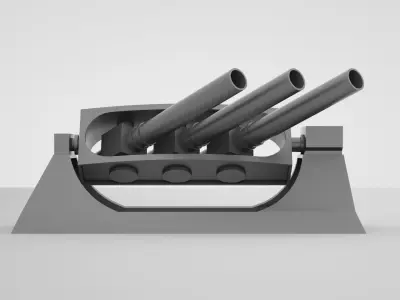 Anti Submarine Mortar Mark 10 ASW Limbo  3D model