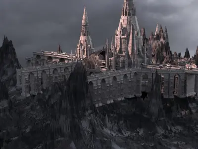 Narnia Fortress snow 2 3D model