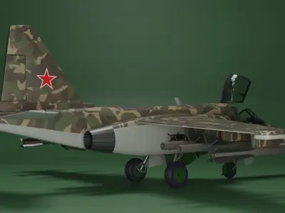 SU 25 Frogfoot 3D model