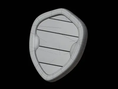 Shield 3D Illustration 3D model purchase