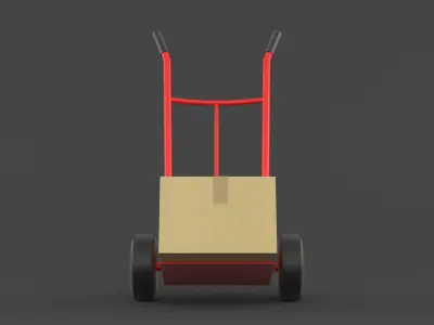 Hand Truck 3D model 4