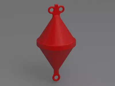 Sea Buoy 01 Red 3D model