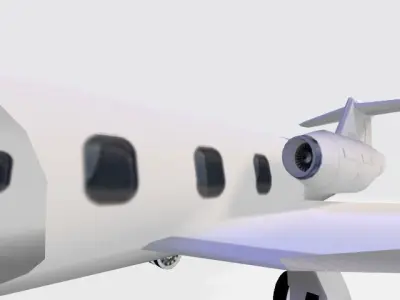 Plane jet Free low-poly 3D model