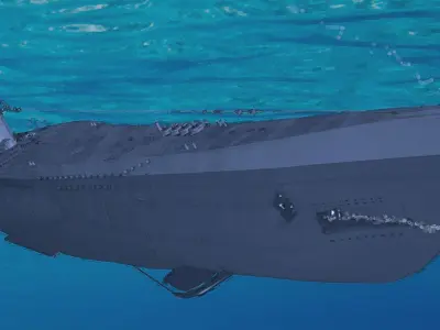 Uboat Wolf Pack-Types VII - VII-C 3D model