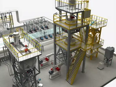 Petrochemical equipment 3D model