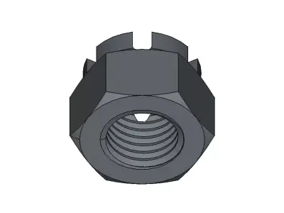 M24 Castle Nut 3D model