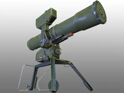 Fagot  AT-4 Spigot Low-poly 3D model
