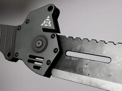 Combat Knife Free low-poly 3D model
