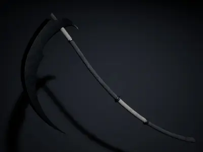 Scythe Low-poly 3D model shop