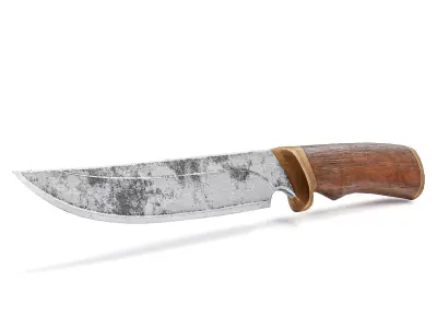 PBR crafted melee weapon hunting knife er1 Low-poly 3D model