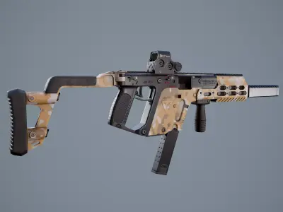 SMG Kriss Vector Low-poly 3D model purchase