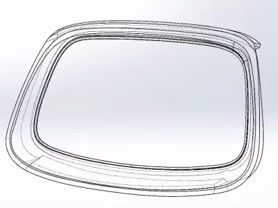 Subaru Impreza grill surround 3D print model