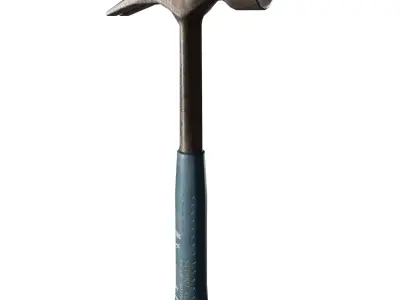 Hammer Low-poly 3D model 17