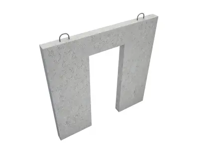 Concrete Wall Facade 3D model purchase