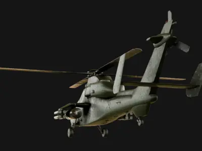 Eurocopter Tiger Low-poly 3D model