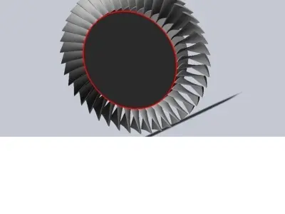 GasTurbine unfinished model Free 3D model