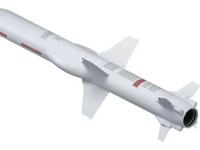 Ukrainian Naval Missile Neptune D RK360L  3D model
