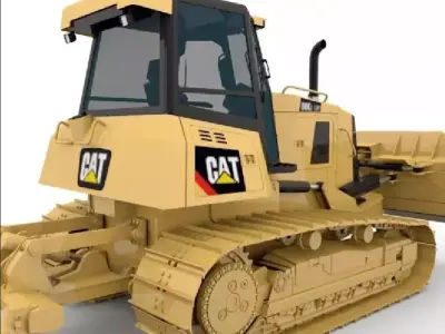 Cat D6k2 lgp  Low-poly 3D model