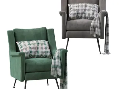 Carlo Mid Century Chair 3D model purchase