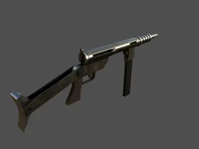 Blyskawica SMG - Shooter Weapon Low-poly 3D model