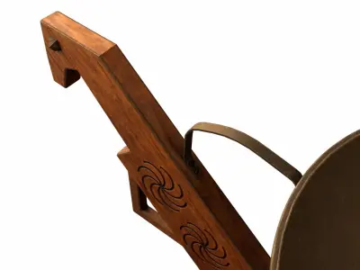 Old brazier Low-poly 3D model