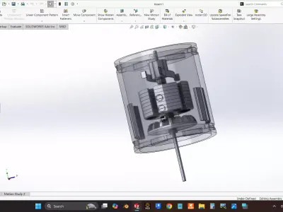 dc motor 3D model purchase