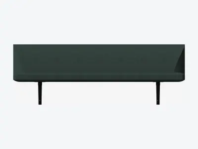 Seat - Bench - Worksmart - Backrest Low Low-poly 3D model