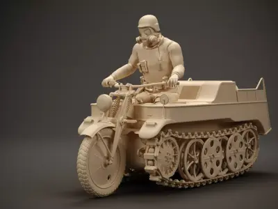 Kettenkrad 1944 3D model