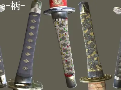 YamatoSword  Low-poly 3D model